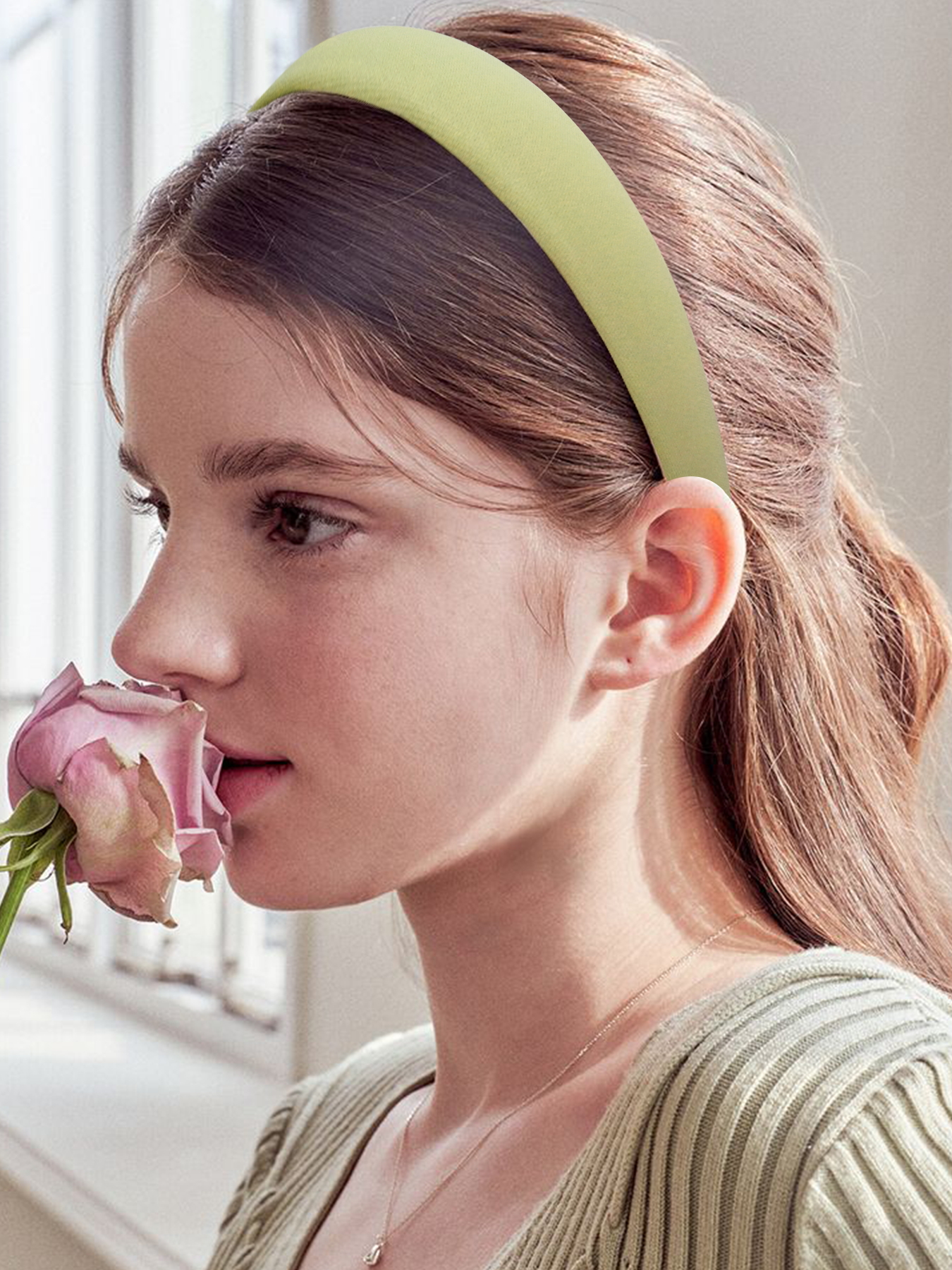 Diademas elegantes para mujer y niña, aro de cabeza de ala ancha, perlas de imitación decorativas, accesorios para el cabello de , 5 unidades por juego