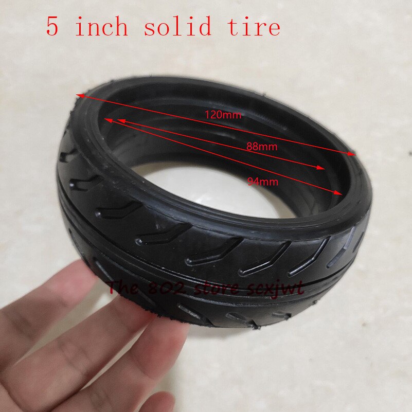5 inch solid tire for balancing car, electric skateboard , Trolley Cart , baby carriage 5 inch rubber tyre