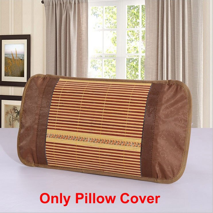 Enkele Volwassen Kussens Rotan Bamboe Kussen Zomer Stijl Cool Bamboe Kussens 30*52Cm: bamboo pillow cover