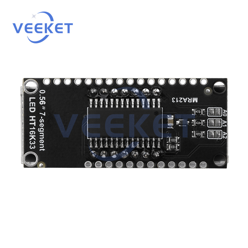 Display with Clock Module 0.56-inch 4-Digit 7-Segment HT16K33 Driver Green Red White Yellow Blue LED Indicator Display