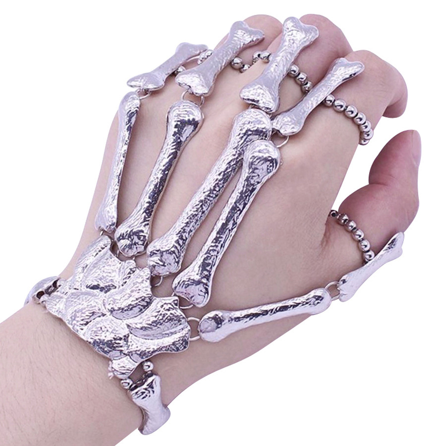 Bracelets squelette en os pour femmes, Rock Punk, accessoires de main, uniques pour filles, bijoux, meilleure créativité, ,