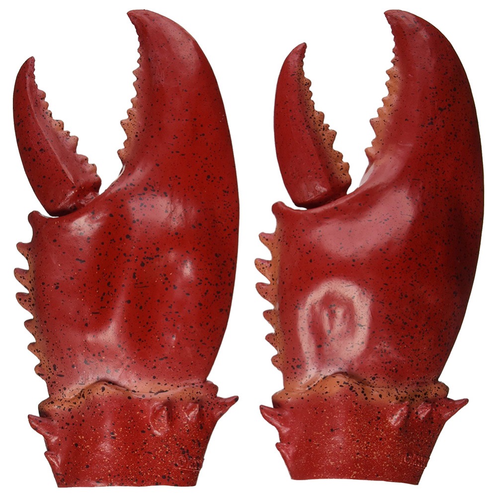 1 Paar Latex Krabben Handschoenen Volwassen Halloween Cosplay Party Grappige Rekwisieten