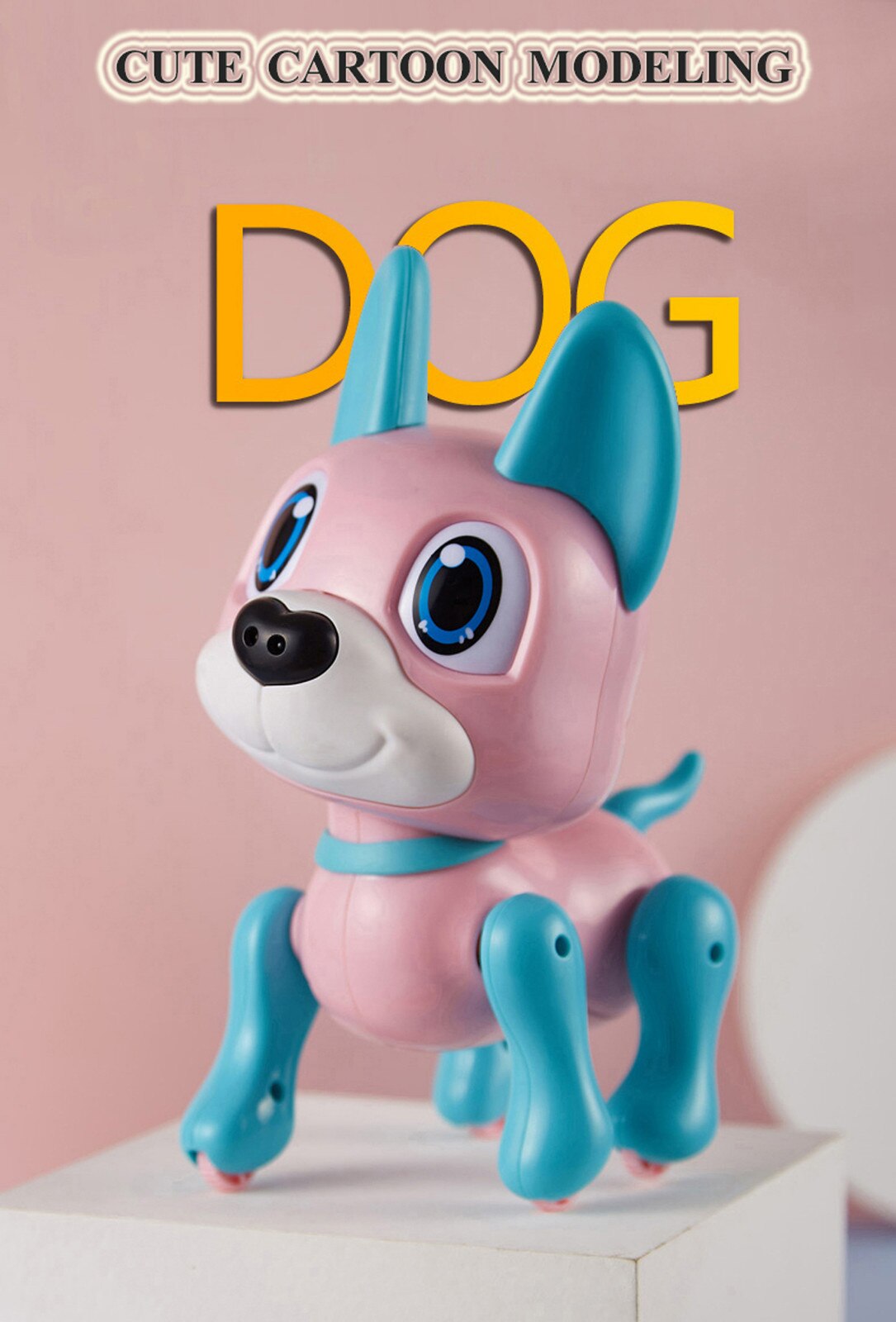 Perro robot interactivo electrónico inteligente para niños, juguete educativo para mascotas con detección de gestos