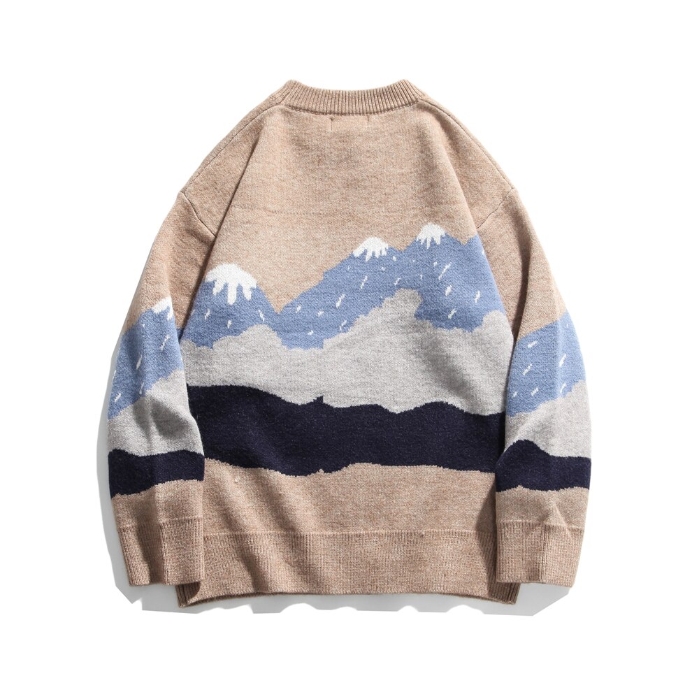 Oscn 7 grappige oversized truien heren winter high streetwear heren pullovers ronde hals vintage truien 0522