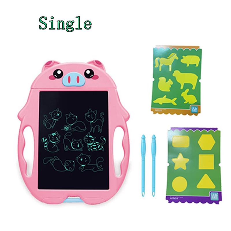 LCD Writing Tablet 9 Inch Electronic Writing Doodle Board Drawing Board Smart Paper Drawing Tablet Birthday Learning Toy: Black