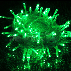 Rgb Led Verlichting Strings 10M 110V 220V 8 Modi Waterdichte IP65 Kerst Garland Fairy Lights Outdoor Indoor Decoratie: Green / 220V EU Plug