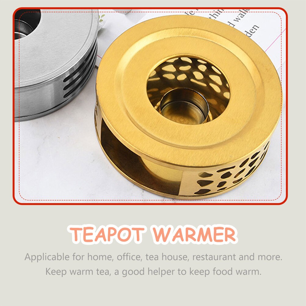 Hollow Out Teapot Warmer Teapot Heater Base Tea Stove Candle Holder for