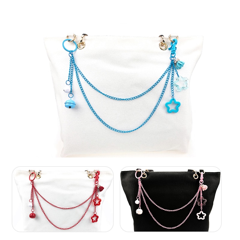 Itabag Kette Lolita Tasche Zubehör Süssigkeit Farben Einstellbare DIY Dekoration Kette für Tasche Sterne Glocken Geldbörse Zubehör H924