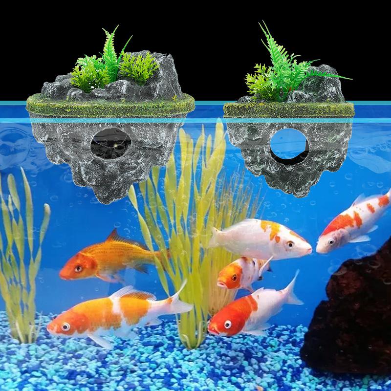 Aquarium Schwimmende Insel Aquarium Landschaft Ausgesetzt Steingarten Dekoration Schwimmenden Stein Tank Ökologische Landschaft Zubehör