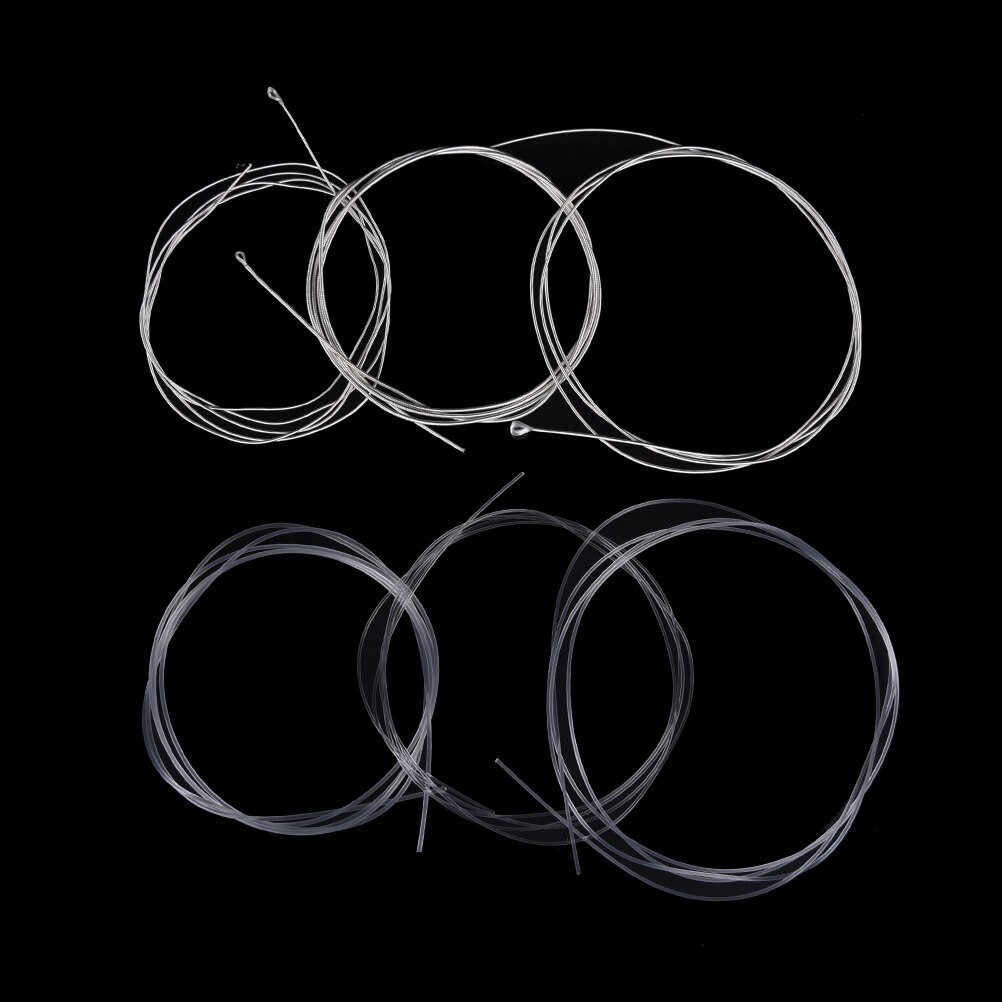 1/6 stk 1m guitarstrenge nylon sølv strenge til klassisk guitar 1-6 e bgdae guitarra bas tilbehør: 6 stk