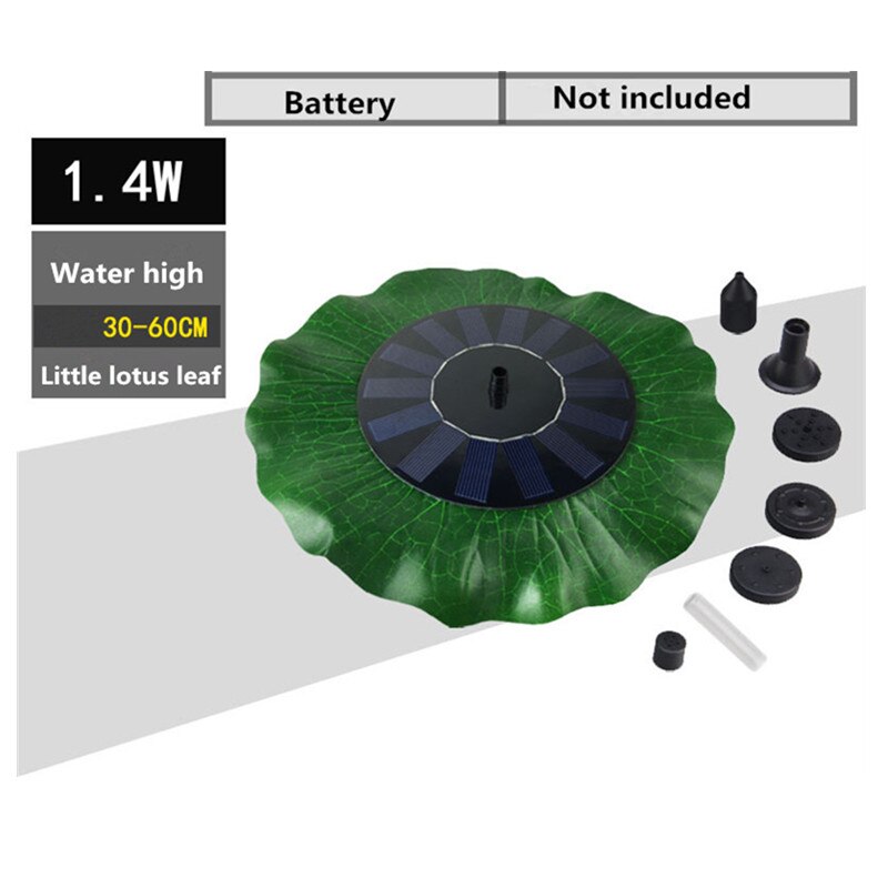 Pływająca fontanna solarna, wodotrysk ogrodowy, dekoracja sadzawki, zasilana panelem słonecznym, pompa wodna, ozdoba ogrodu