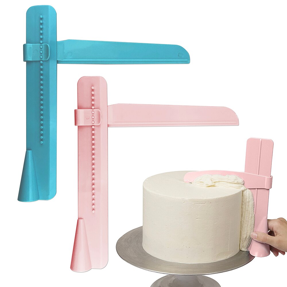 Tala Gladstrijker met platte kant voor taart - fondant gladstrijkgereedschap - taartrandschraper met gemakkelijk te gebruiken handvat - BPA-vrij - 20 cm x 14,5 cm x 3 cm