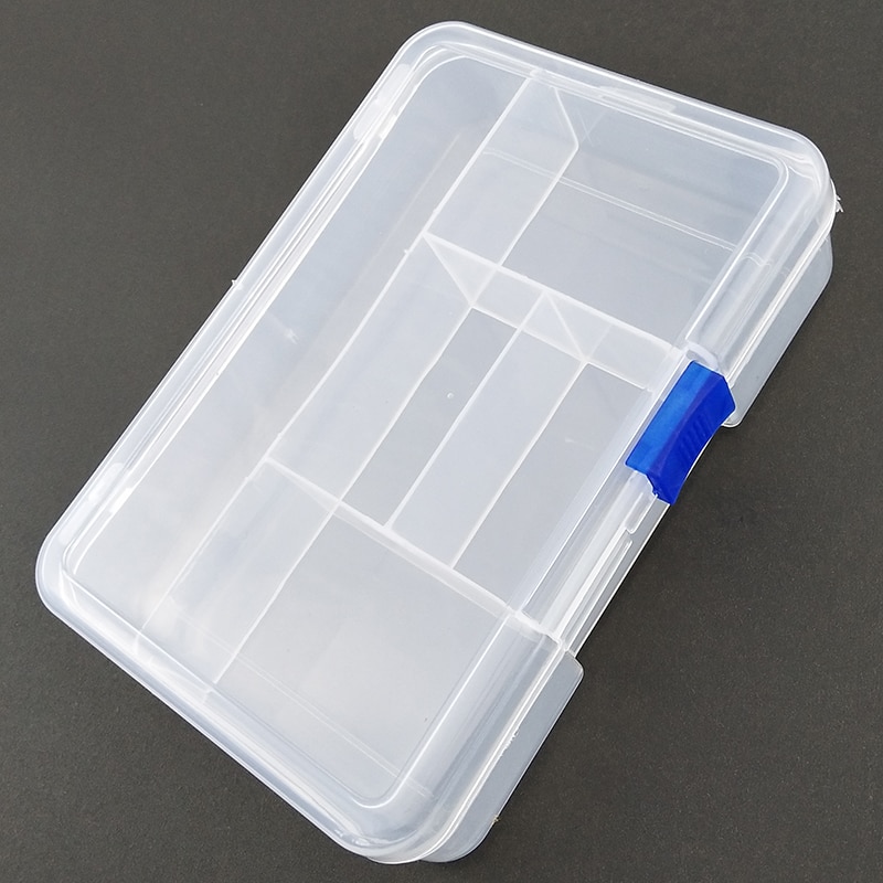 5 vakken Plastic Vissen Lokken Haak Tackle Box Storage Case Draagbare Visgerei Multifunctionele Organizer Vissen Dozen