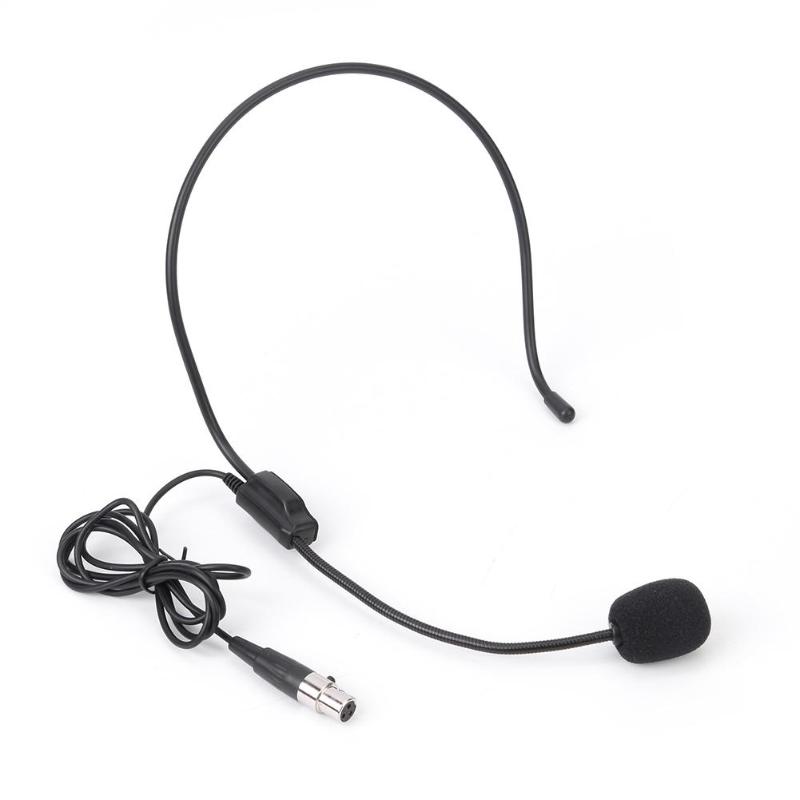 3Pin Mini XLR TA3F Headworn Microphone for Wireless Body-Pack Transmitter