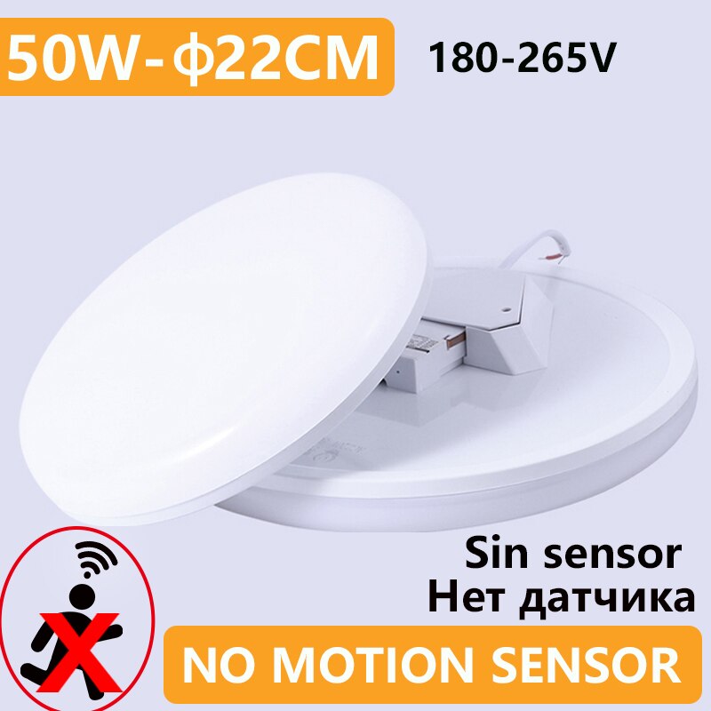 Moderne LED-deckenleuchte PIR Bewegung Sensor Decke Lampe 20W 30W 40W Clever Heimat Leben Sensor Licht flure Flur AC85-265V: 50W Nein Sensor / warm Weiß