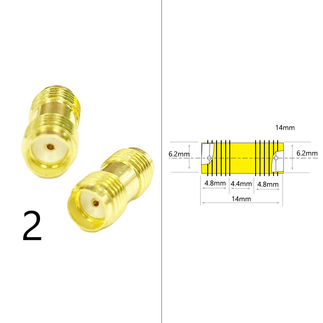Adaptador de antena Wifi SMA macho hembra a BNC N macho hembra, Conector de enchufe RF coaxial, convertidor recto, precio al por mayor, 1 ud.: Type2