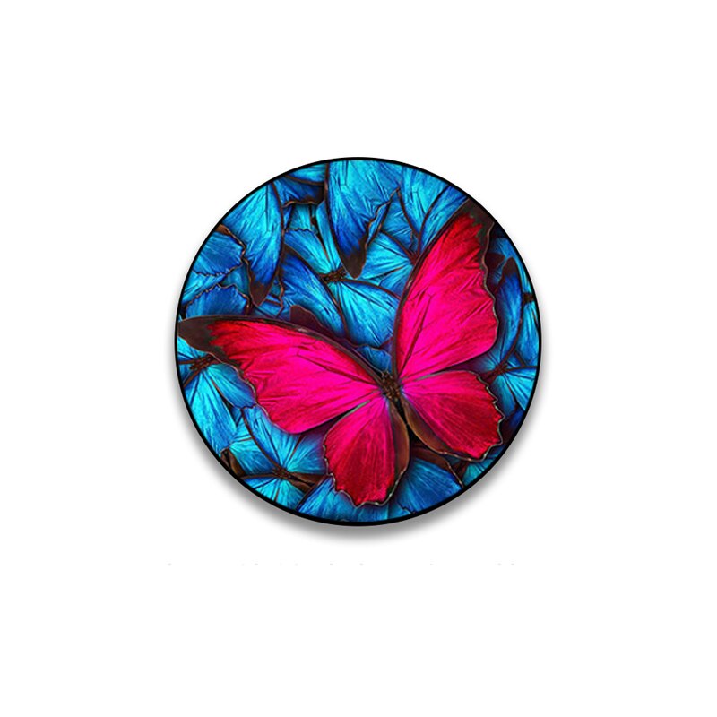 Luxe Bloem Wolf Opvouwbare Telefoon Grip Vinger Ring Telefoon Houder Telefoon Beugel Voor Iphone Standhouder Telefoon Houders: 7