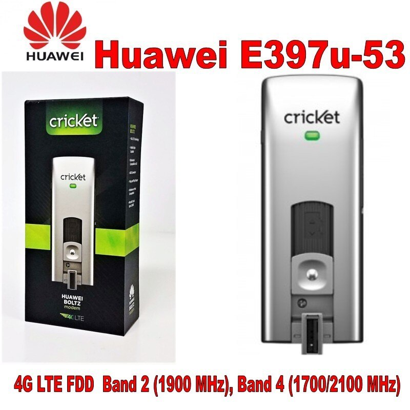 Cricket USB Hotspot Huawei E397 Unlocked 4g LTE Broadband Modem
