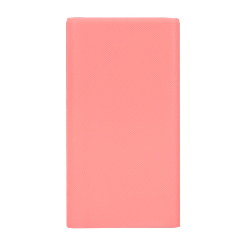 Capa traseira protetora de silicone, de alta qualidade, para xiaomi mi 2ª geração, power bank, 10000mah: Rosa
