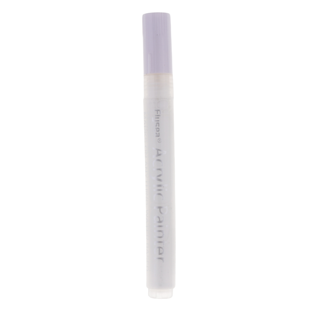 Waterproof Marker Paint Pens, Water Based Paint Marker, Writes on Almost Anything, 5 Colors Choose (141 x 12 mm): White