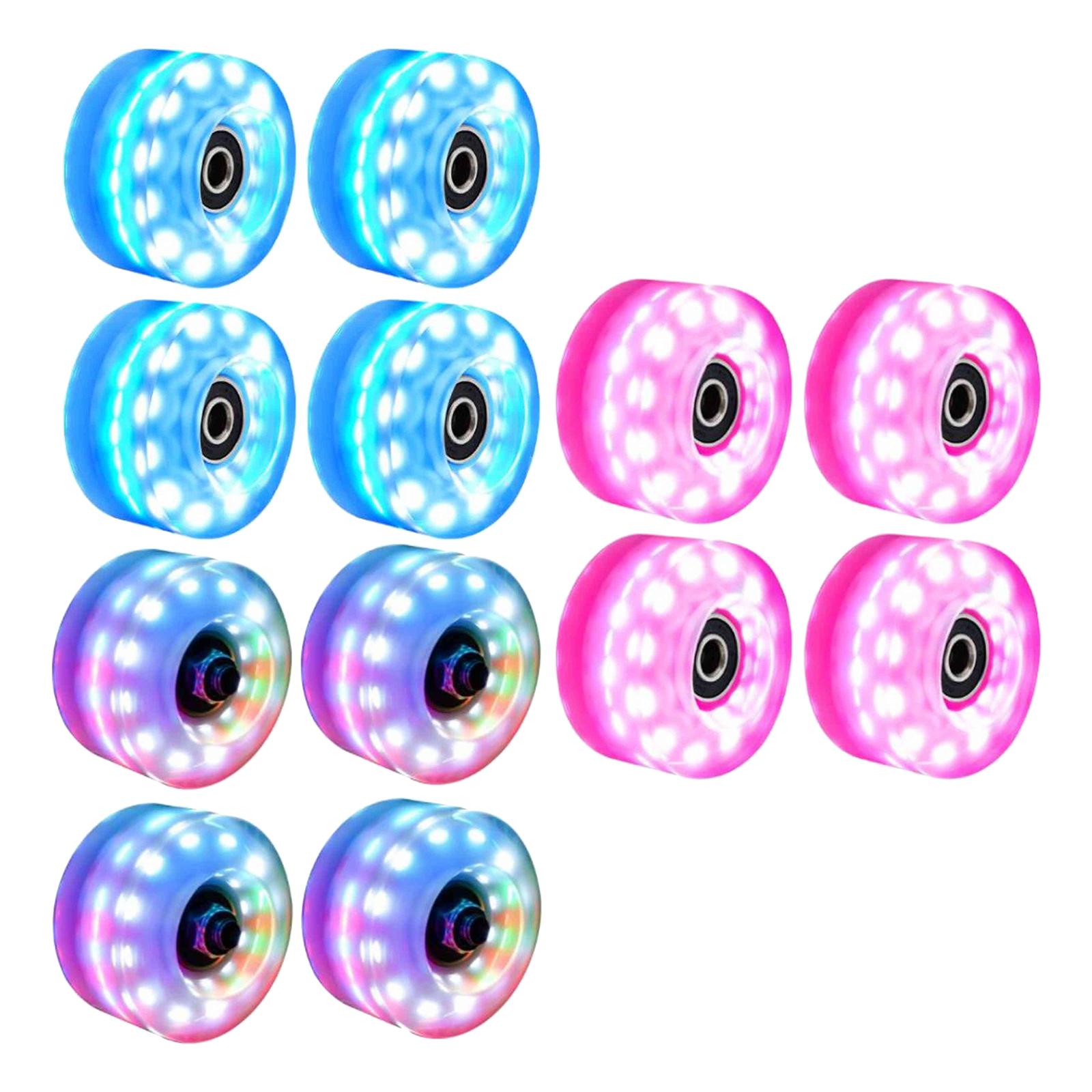 PU Durable Roller Skate Wheels 82A Hardness Bearings Installed Street Parks