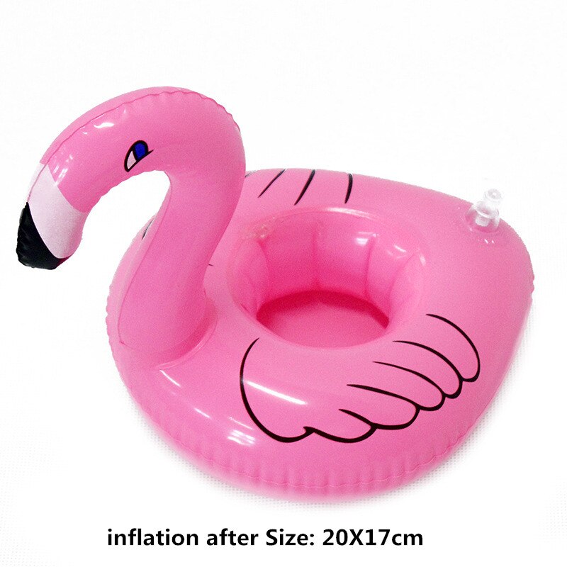 Decoración de de Flamenco de unicornio, copa de bebida inflable flotante, decoración de hawaiana, decoraciones para de cumpleaños para niños: Flamingo
