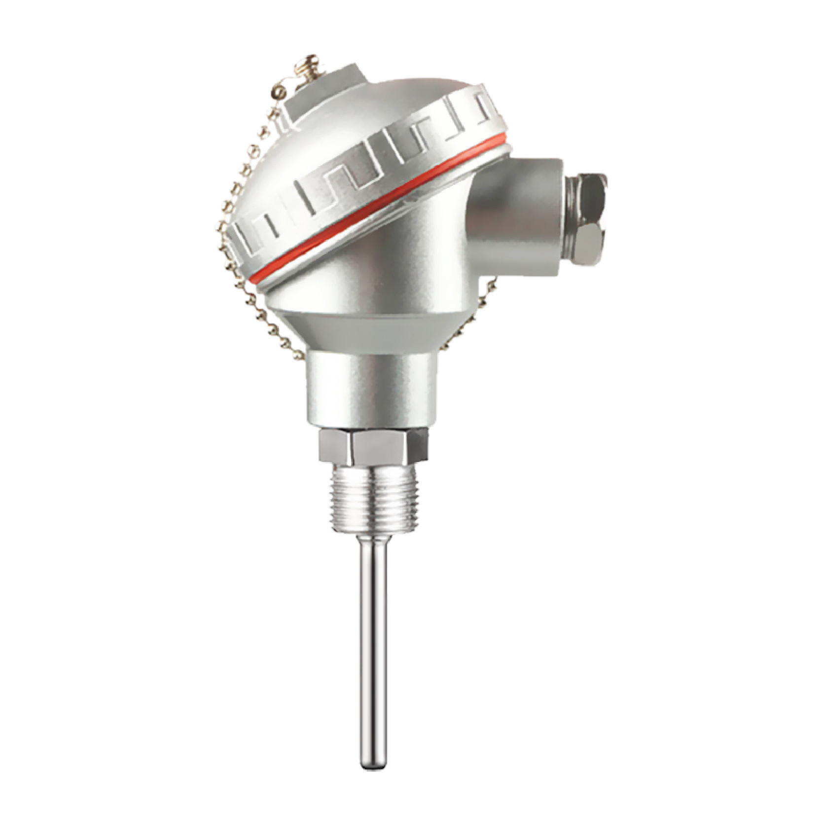 Waterproof RTD Sensor PT100 Temperature Probe Industrial High Precision Integrated Stainless Steel Threaded Temperature