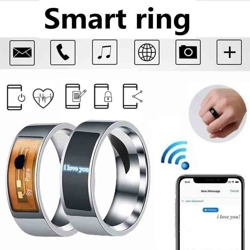 Nyeste smart magi nfc ringe multifunksjonell vanntett intelligent slitasje til android vinduer telefoner utstyr finger digital ringe