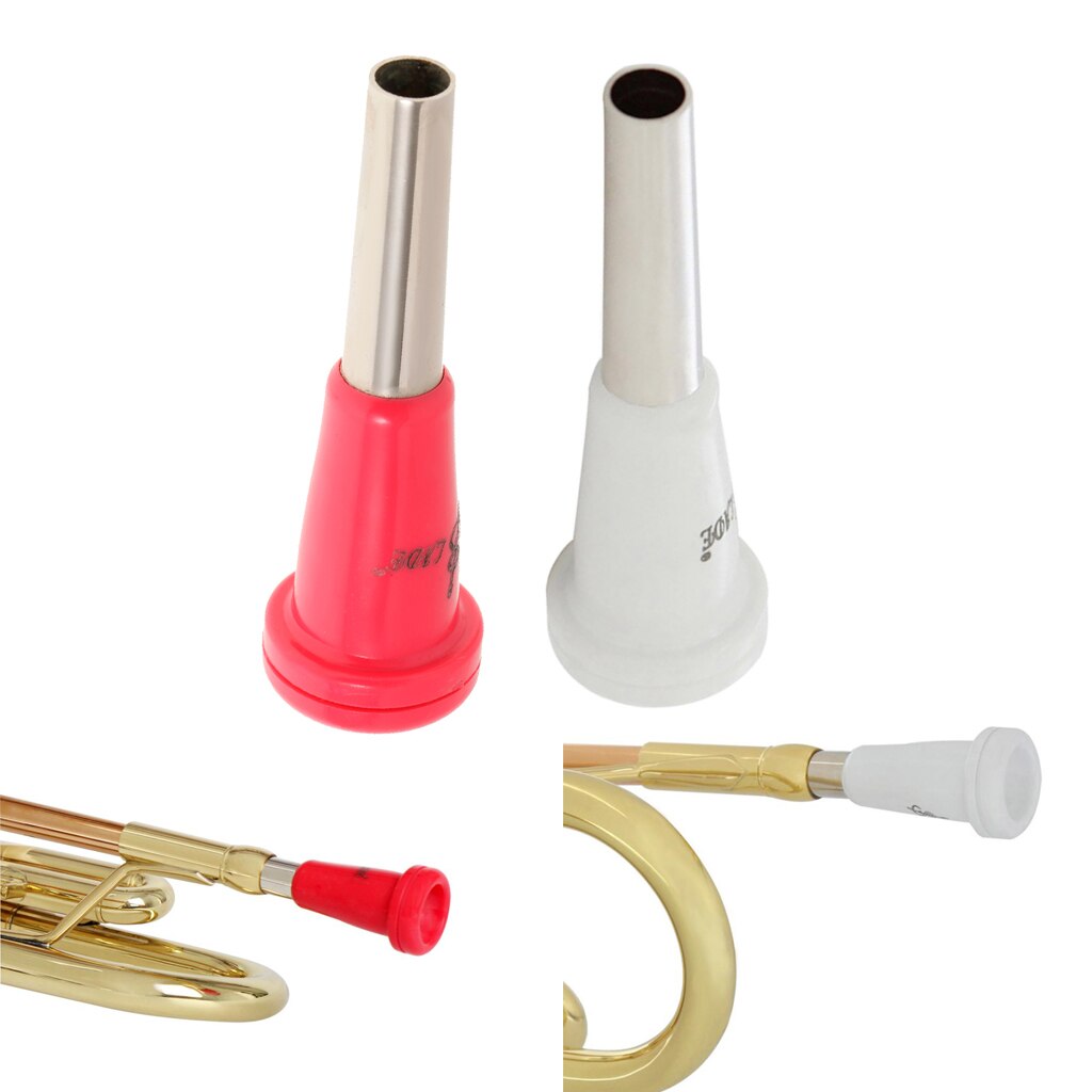 2 X Lade Trompet Mondstuk Instrument Accessoire Voor Beginner Praktijk