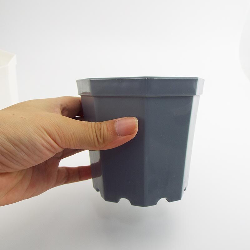 10pcs Plastic Square Plant Flower Pot Home Garden Planter Tools Plant Pots Gardening Nursery Pots for Herb Succulents