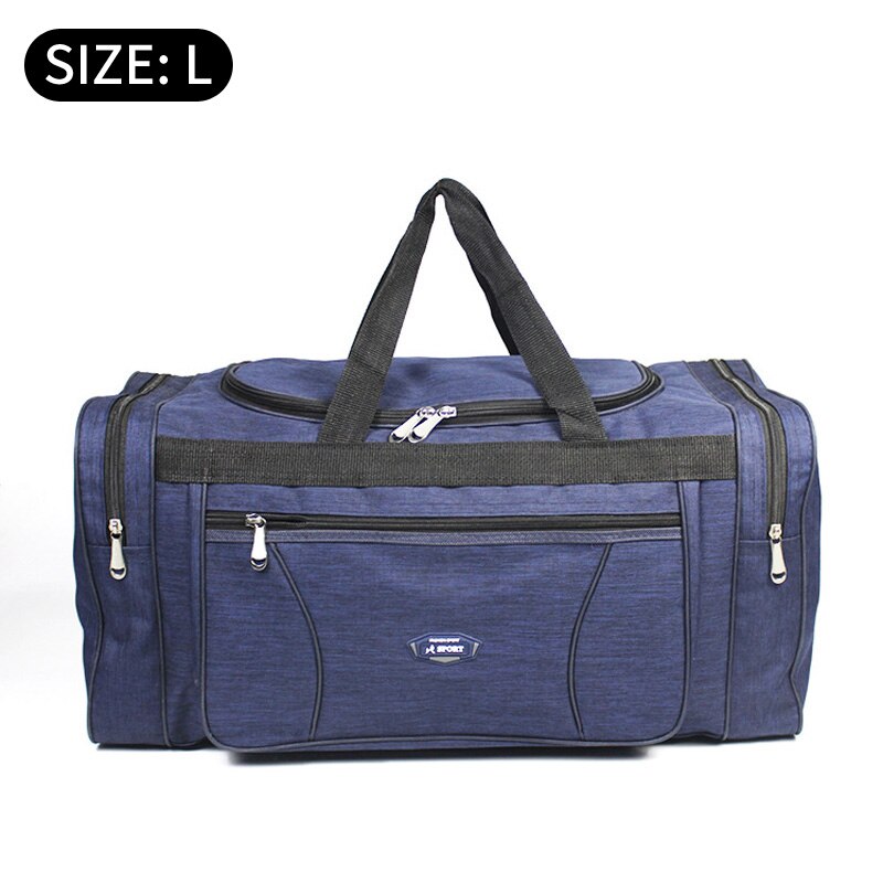 Bolsa de viaje Oxford para hombre y mujer, Maleta de viaje, bolsa de gran capacidad para hombre, bolsa deportiva para gimnasio XAB1: Big Blue