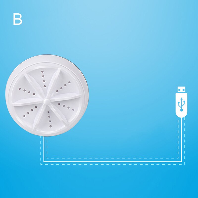 Machine à laver à ultrasons multifonctionnelle, ronde de 9cm, Mini outil de nettoyage Portable pour voyage et utilisation en extérieur F2: 2