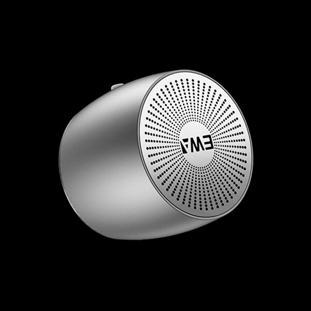 Ewa A103 Portable Bluetooth Speaker Hoge Elasticiteit Dubbele Trillingen Membraan Audiofiele-Grade Subwoofer Mini Metalen Body: SILVER