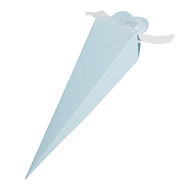 Ijs Tip Cone Triple-gedreven Snoep Doos Pack met Hand Ceremonie Bruiloft Doos: Blue