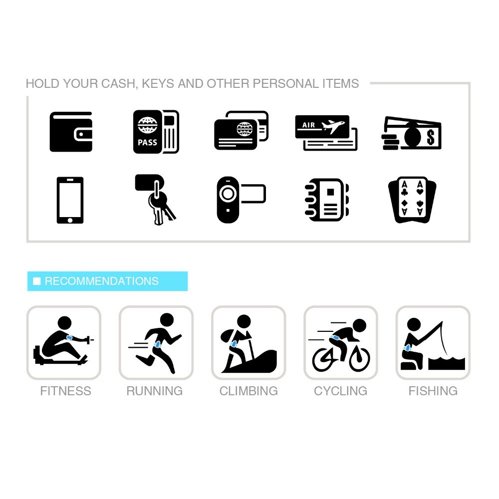 WINMAX Running Riemen Oefening Klimmen Camping Fietsen Runner Tas taille Packs met 2 Gratis Flessen Water voor Mannen & vrouwen