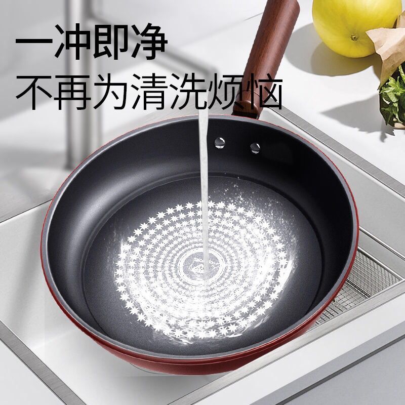 Band Marble Stone Nonstick Frying Pan with Heat Resistant Plastic Handle,Granite Induction Egg Skillet,Dishwasher Safe