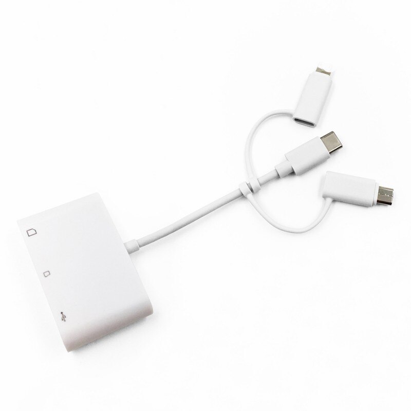 Lector de tarjetas 3 en 1 adecuado para Apple Android tipo c usb Universal tf tarjeta sd de doble uso