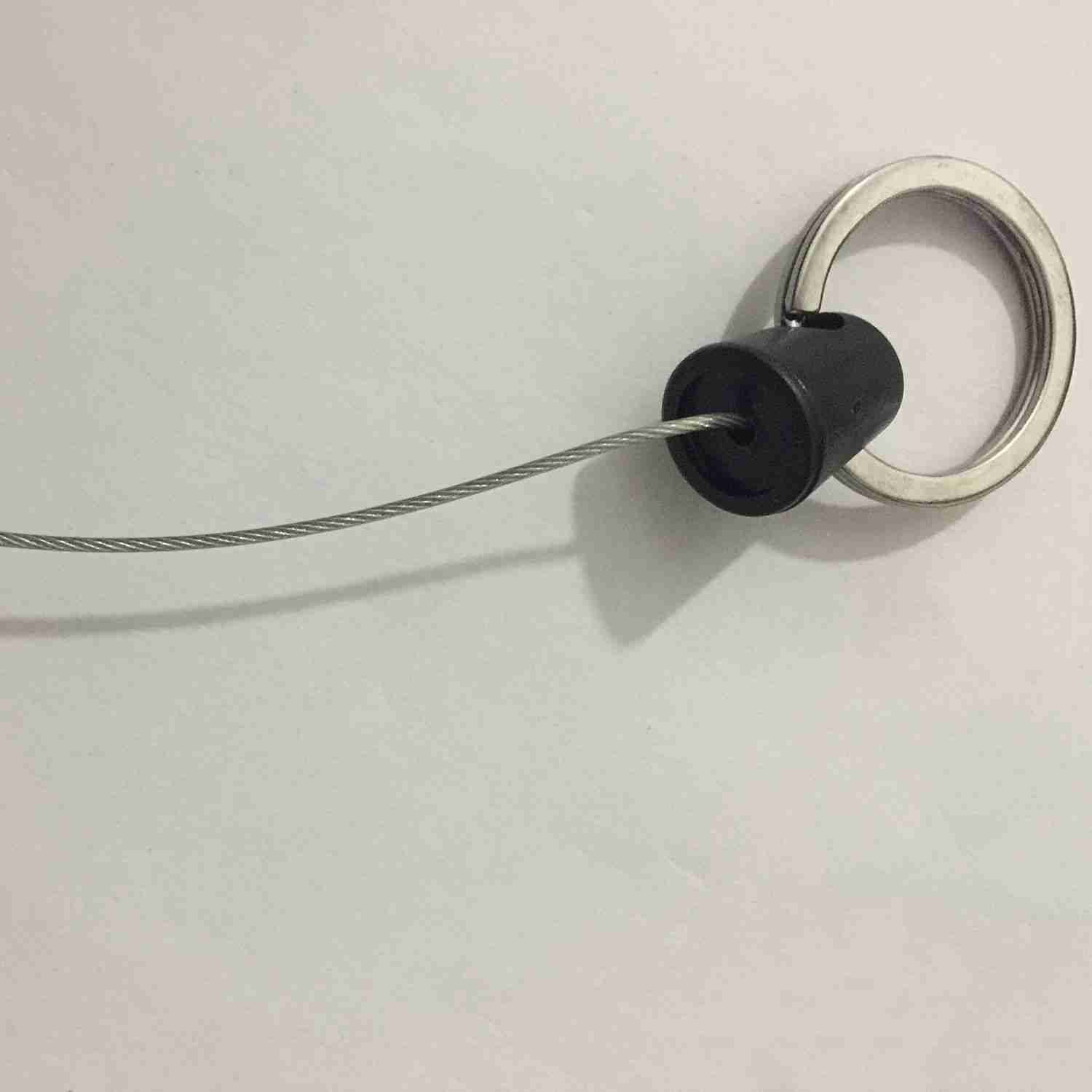 Heavy Duty Retractable Key Chain & Badge Reel Holder Carabiner Clip - Swivel-Back Extractable - Great for Swipe ID Cards or US