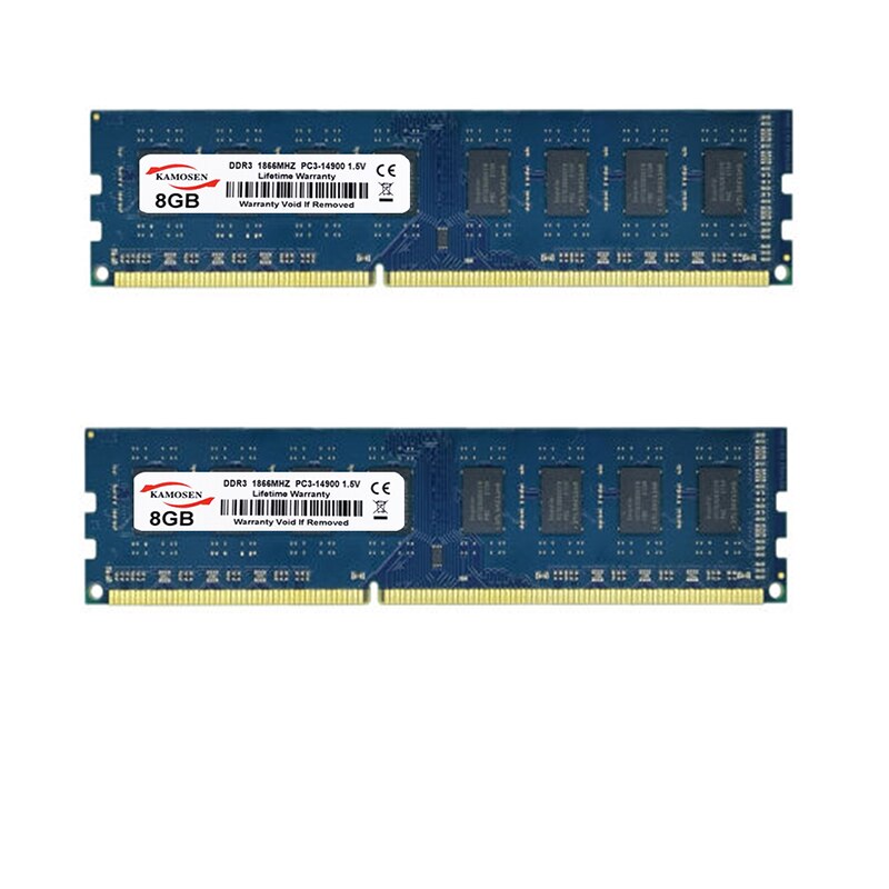 KAMOSEN DDR3 RAM 1GB 2GB 4GB 8GB 1066MHz 1333MHz 1600MHz 1866MHz General desktop memory 240-pin Non-ECC Unbuffered DIMM