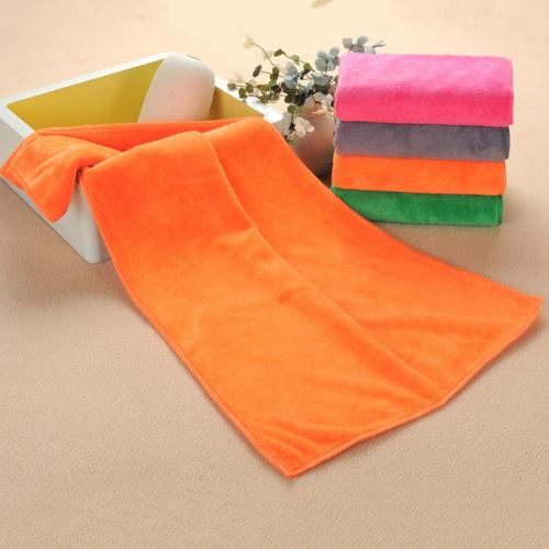 Microfiber Super Absorbent Quick Dry Shower Salon Shop Hair Drying Towel: Orange Yellow