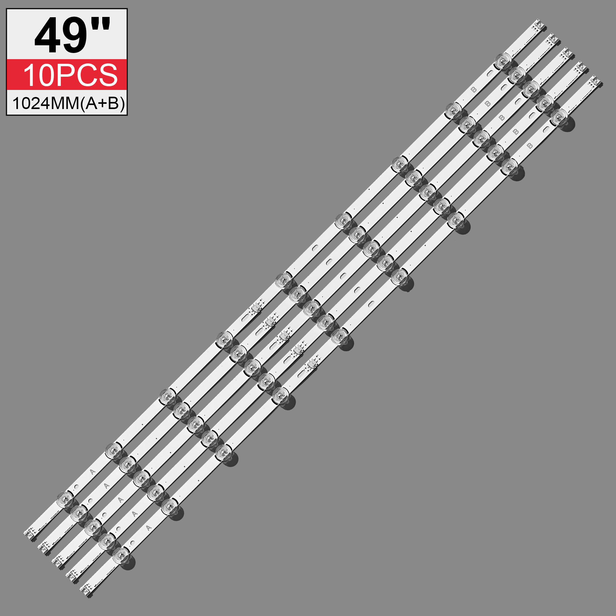 Neue 10 Teile/satz LED streifen Ersatz für LG 49LB580V 49LB5500 Innotek DRT 3,0 49 EINE B 6916L-1788A 6916L-1789A 6916L-1944A 1945A