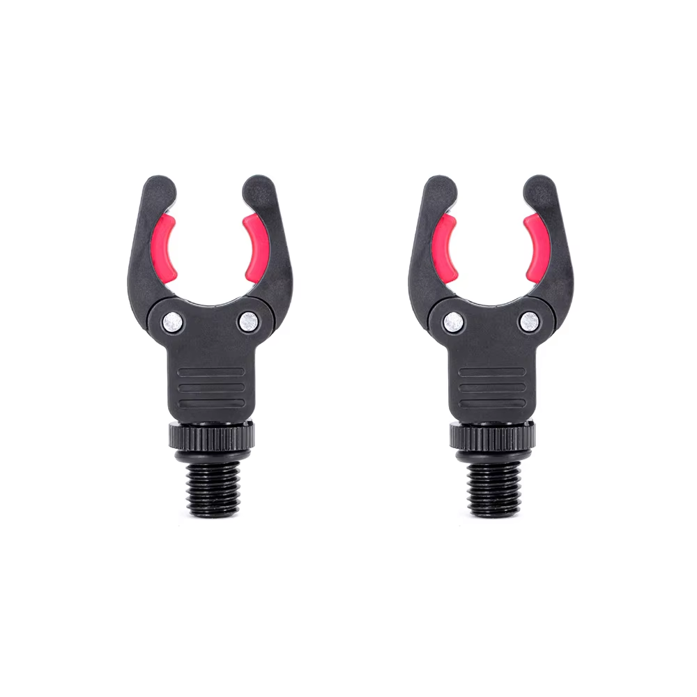 Hirisi 2 stks Karper Hengelsteun Hoofd Butt Hengel Houder Kunststoffen Grijper voor Vissen Alarm en Buzz Bar AC143: Rood