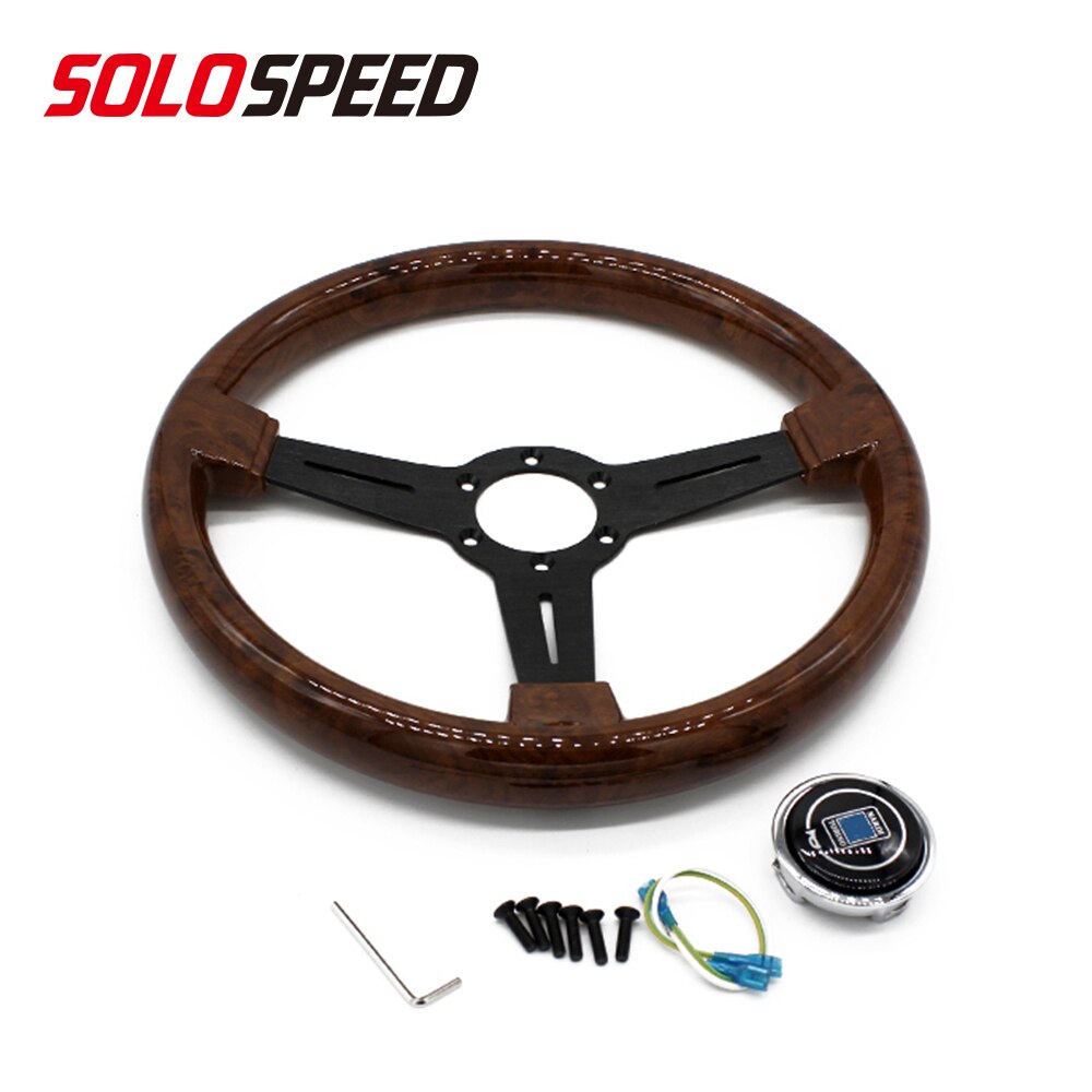 Universal 14 inch Wood grain Auto Racing Steering wheels