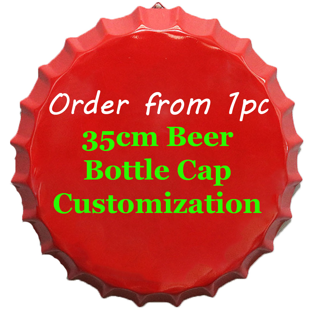 35cm Beer Bottle Cap Poster Customization Wall Decoration