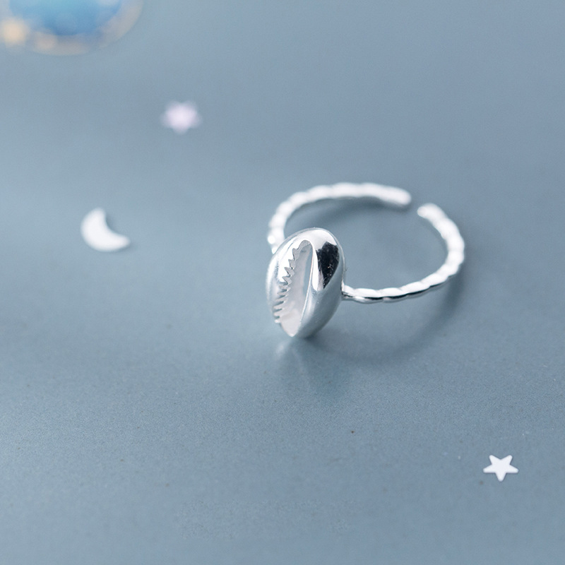 INZATT Real 925 Sterling Silver Hollow Shell Adjustable Ring For Pretty Women Interesting Party Fine Jewelry