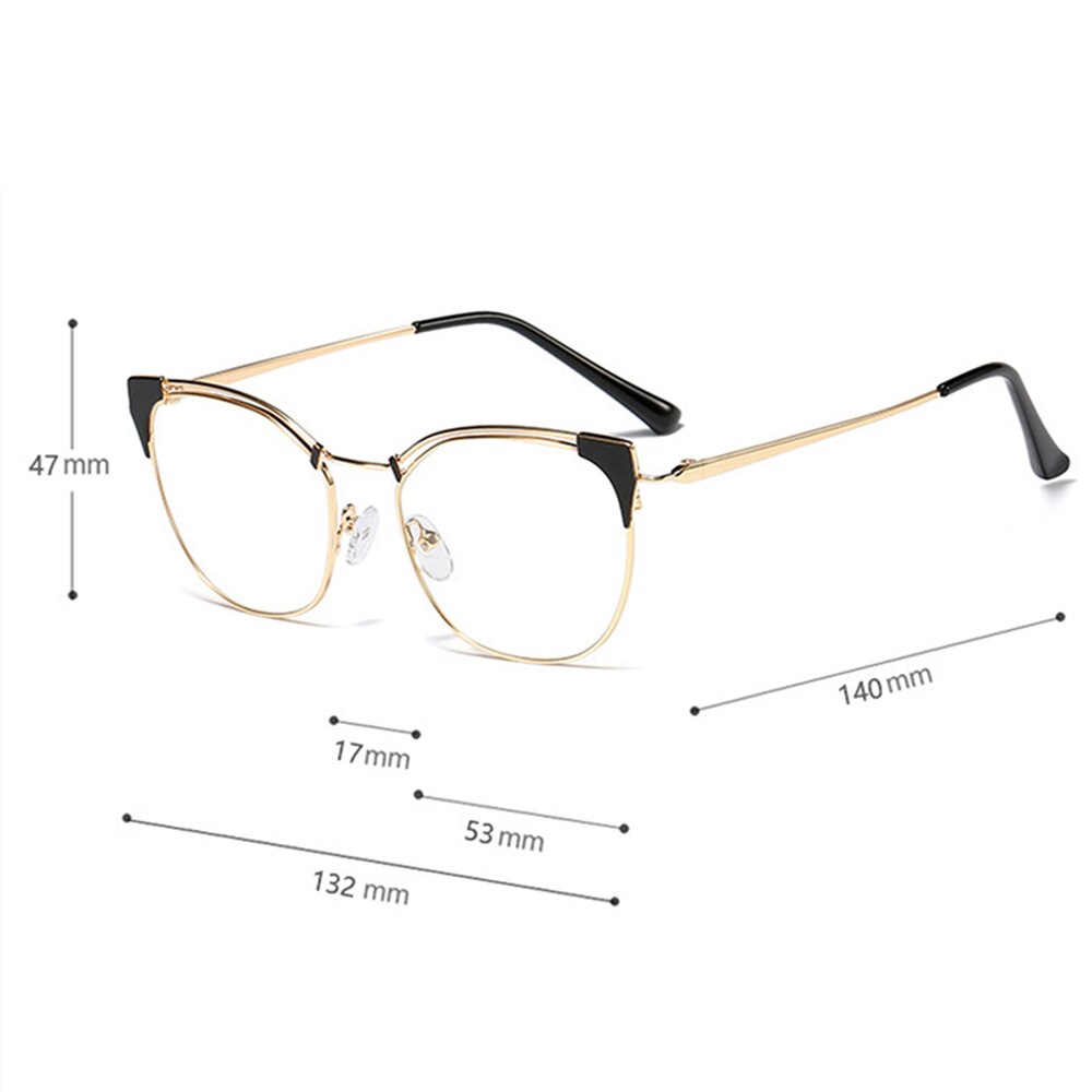 Belmon cat eye brilleramme kvinder briller computer recept optisk til kvindelige briller klar linse briller ramme 95537