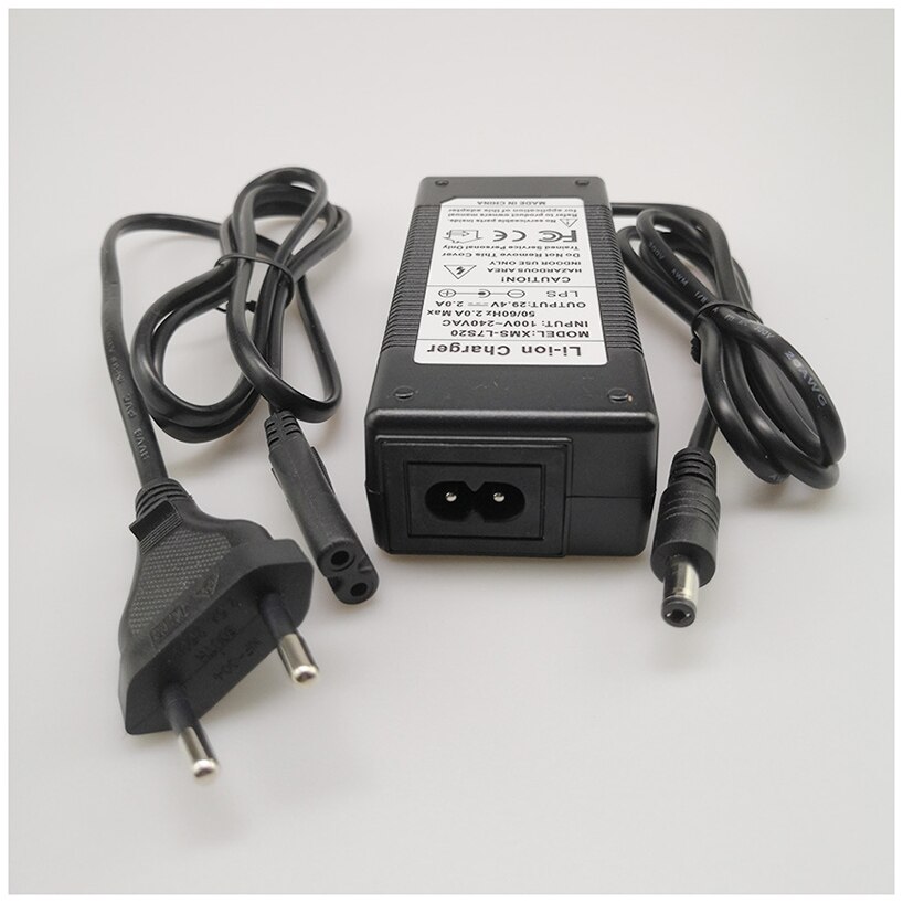 Caricabatterie al litio ricaricabile originale 7 serie 29.4V 2A per ricarica agli ioni di litio polimero 7 S 24V 25.2V 25.9V 18650