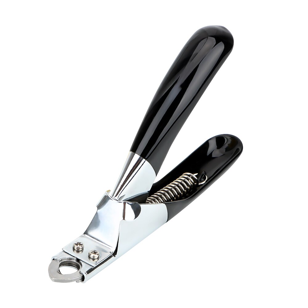 Kæledyrsprodukter klosakse rustfrit stål kæledyrsnegleklippere trimmer kat pleje katteforsyninger cutter: Sort