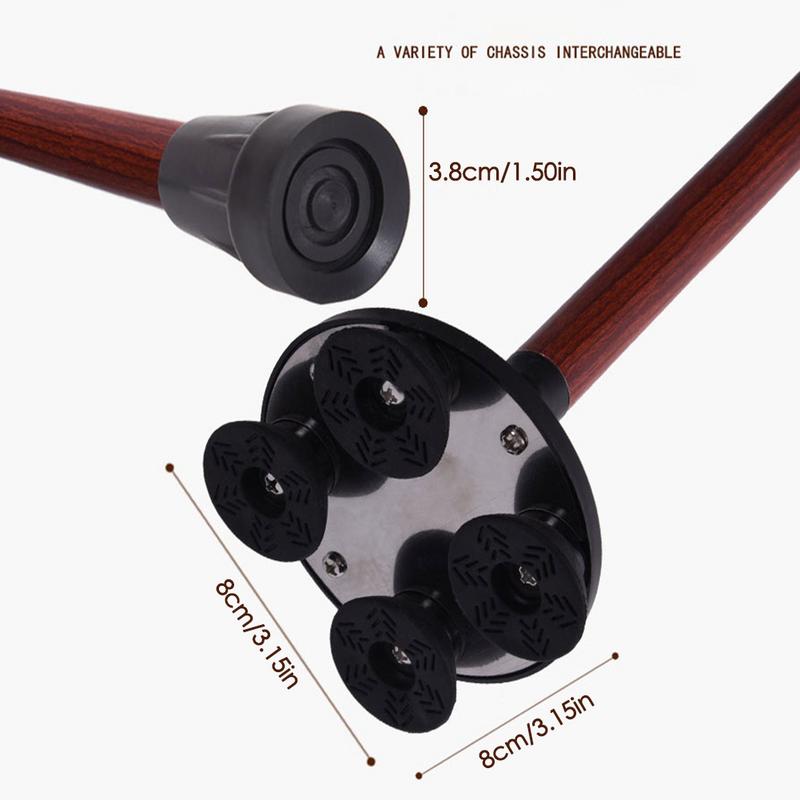 Bâton lumineux rétractable multifonction, bâton en bois léger d&#39;extérieur sûr, fournitures antidérapantes pour personnes âgées pour Camping randonnée