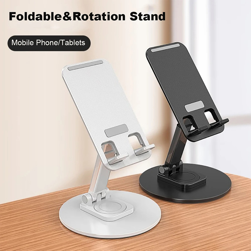 Houder voor desktoptelefoon 360° ° Roterende opvouwbare standaard antislip voor iPhone 13, Xiaomi Huawei mobiele telefoon, tablet, universele accessoires